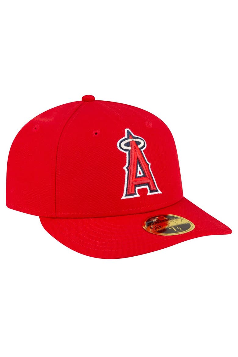 Men's New Era  Red Los Angeles Angels Game Authentic Collection On-Field Low Profile 59FIFTY Fitted Hat, Alternate, color, Red