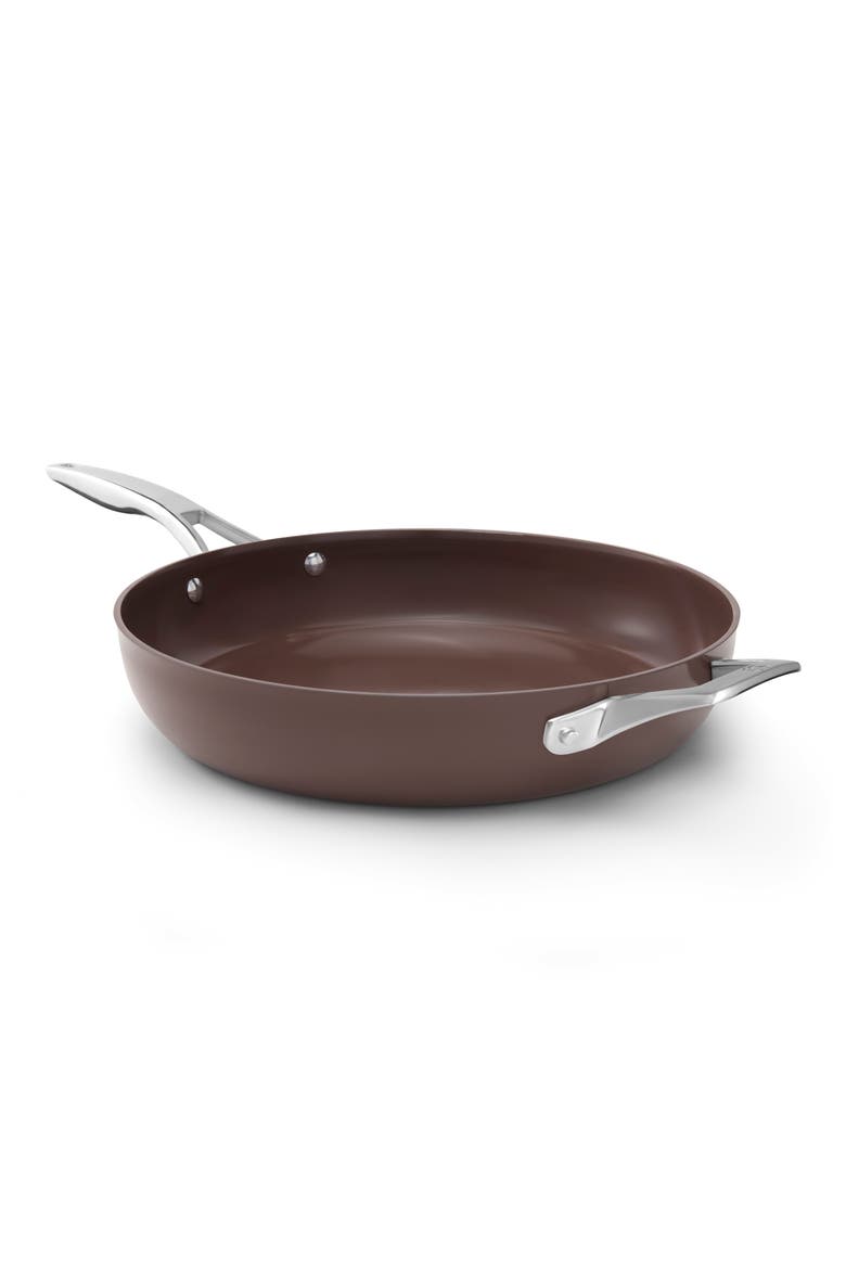 Premier Ceramic Nonstick Fry Pan with Lid, Alternate, color, NO COLOR