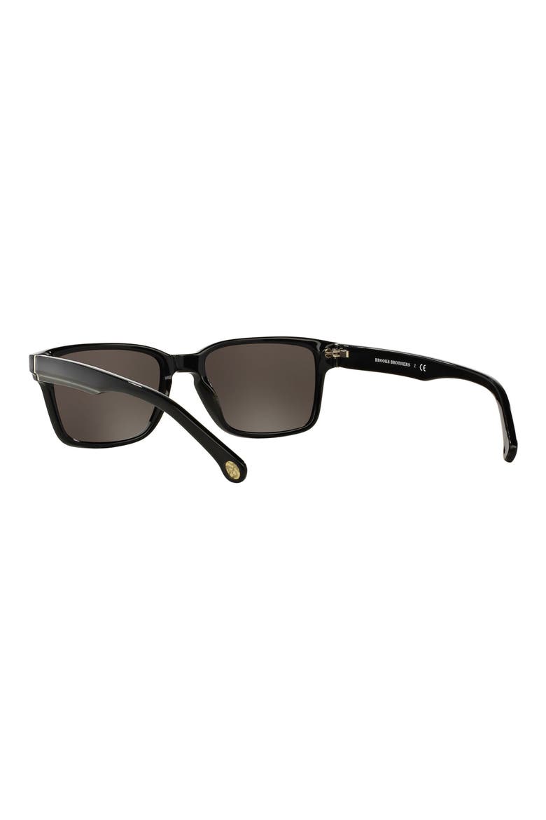 52mm Rectangular Sunglasses, Alternate, color, BLACK/ GREY