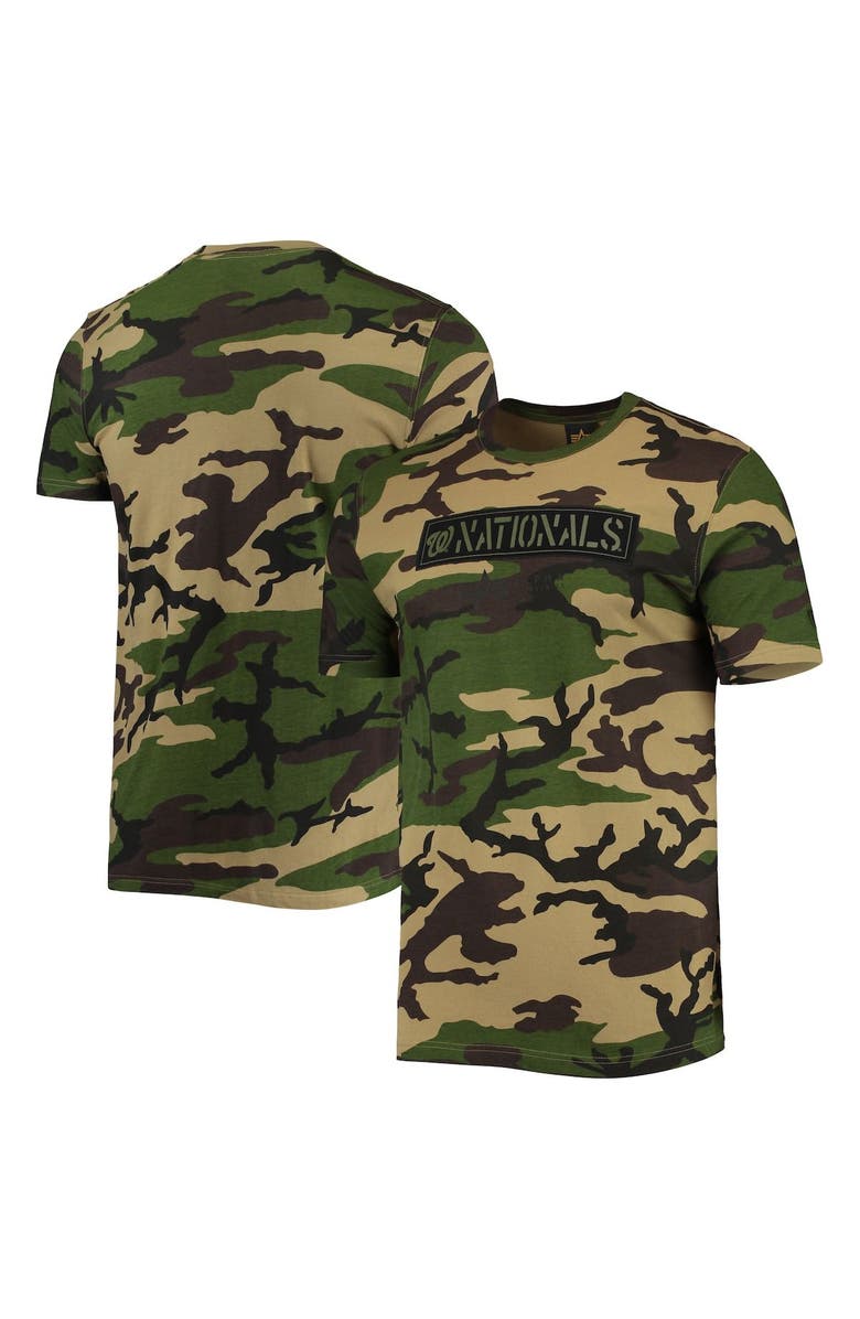 New Era Men's New Era Camo Washington Nationals Club T-Shirt, Main, color, Camo