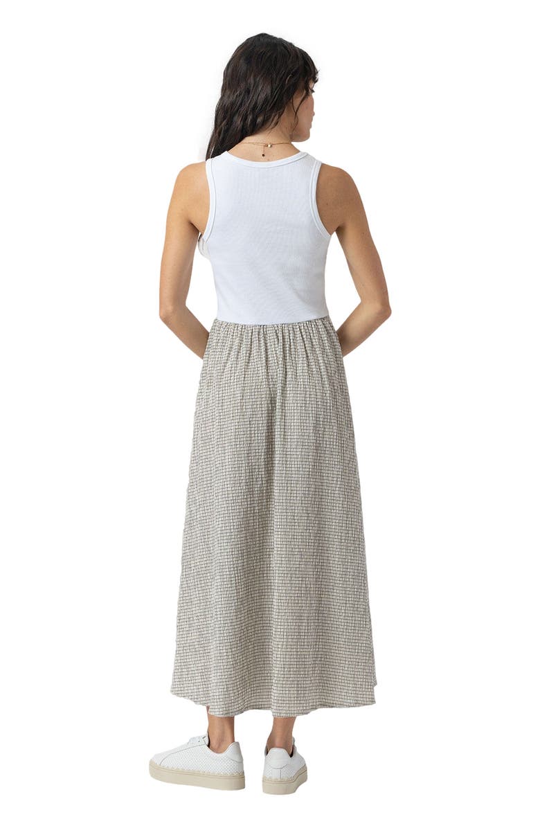 Saint + Sofia Renee Contrast Dress, Alternate, color, 