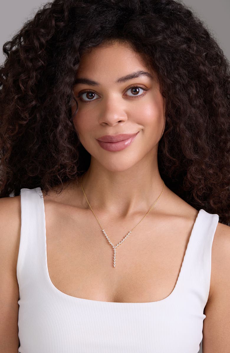 Bony Levy Getty 18K Gold Diamond Y-Necklace, Alternate, color, 18Ky Gold