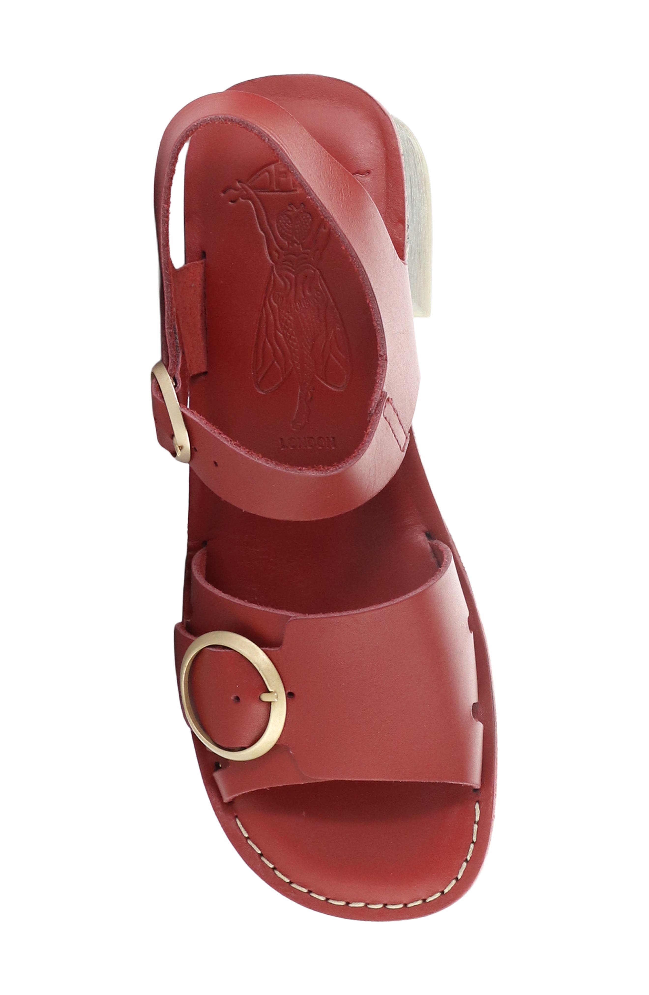 Ebli Ankle Strap Sandal, Alternate, color, RUST