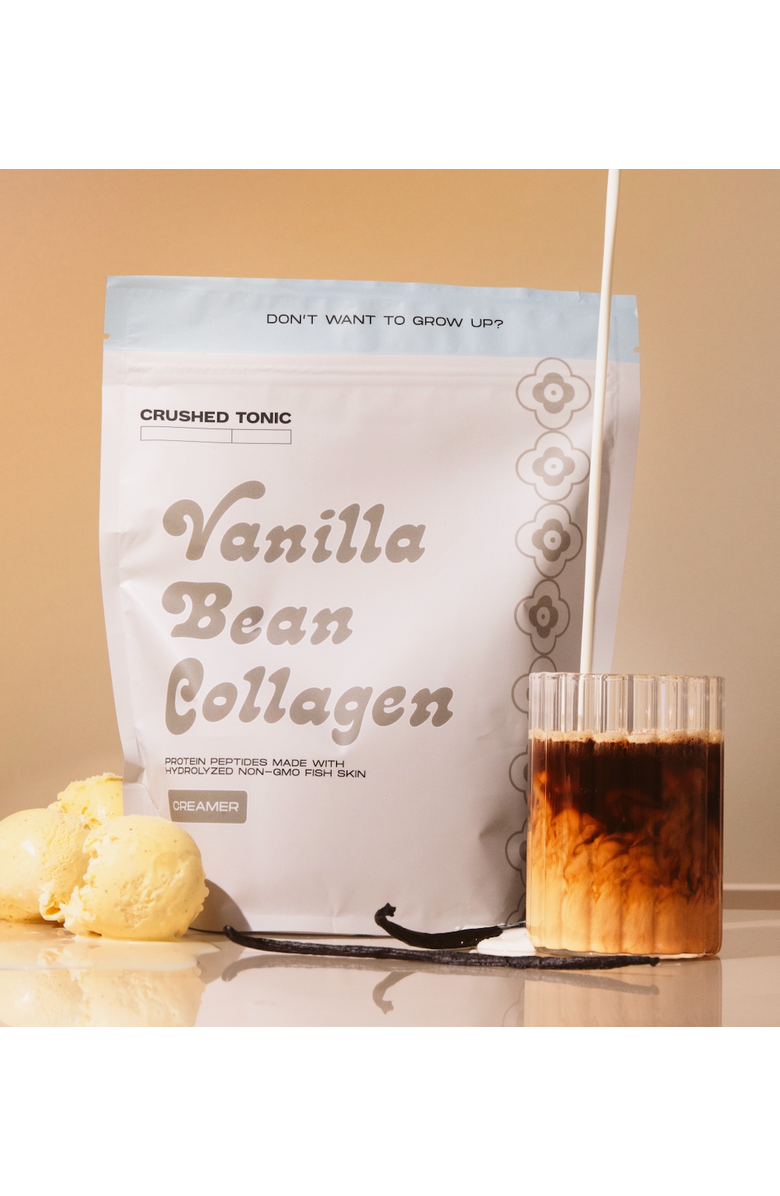 CRUSHED TONIC Vanilla Bean Collagen Creamer, Alternate, color, Bovine Collagen