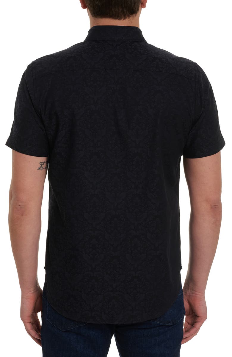 Robert Graham Bayview Woven Shirt, Alternate, color, Black