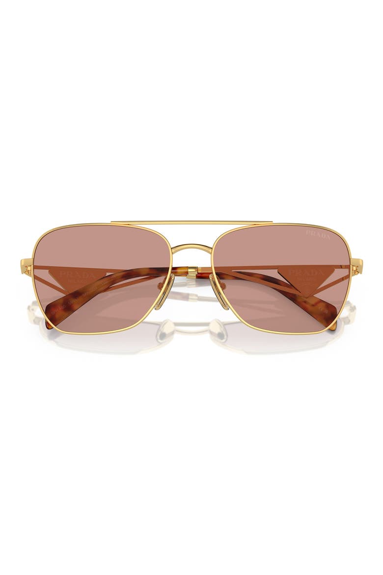 59mm Aviator Sunglasses, Alternate, color, DARK VIOLET