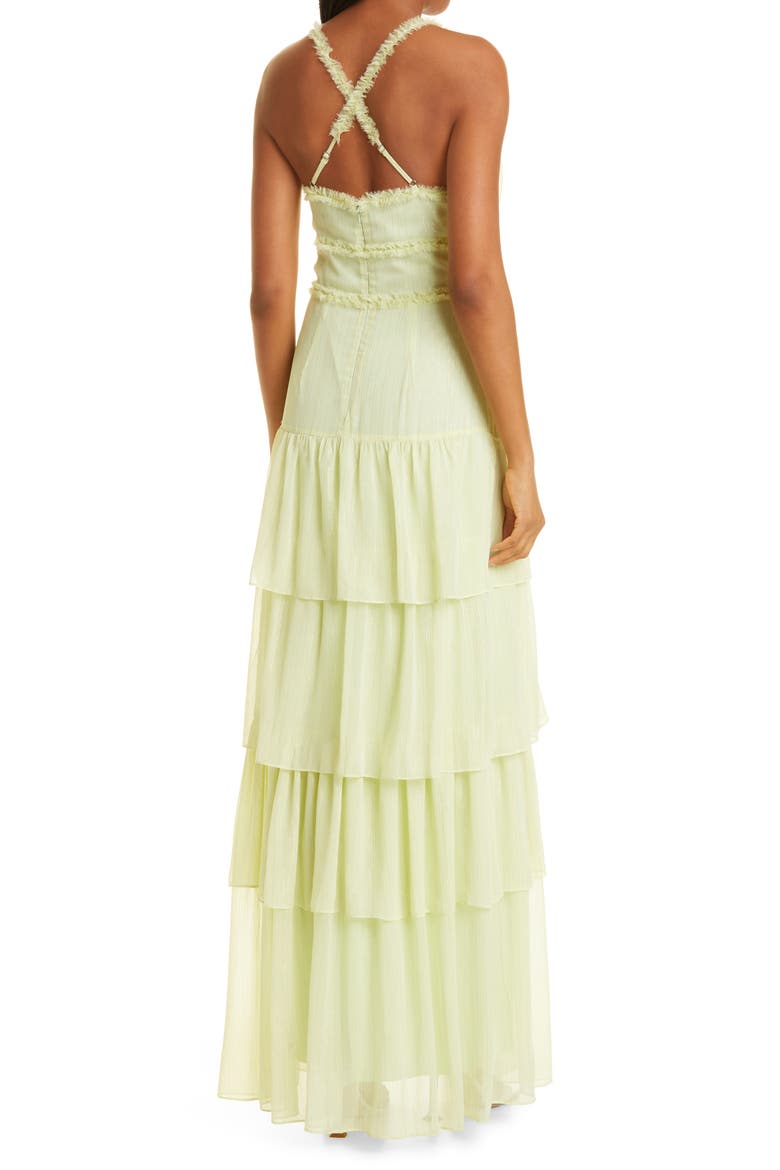 Athena Tiered Maxi Dress, Alternate, color, BUTTERFLY