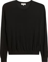 FRAME Superfine Merino Wool & Cashmere Crewneck Sweater