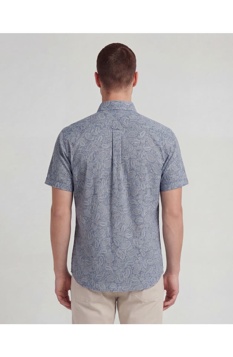 Lords of Harlech Paisley Pile Mens Printed Button Up Shirt, Alternate, color, Paisley Pile Natural