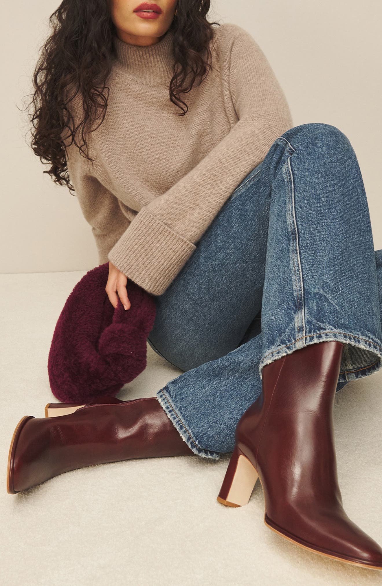 Gillian Bootie, Alternate, color, RUBY