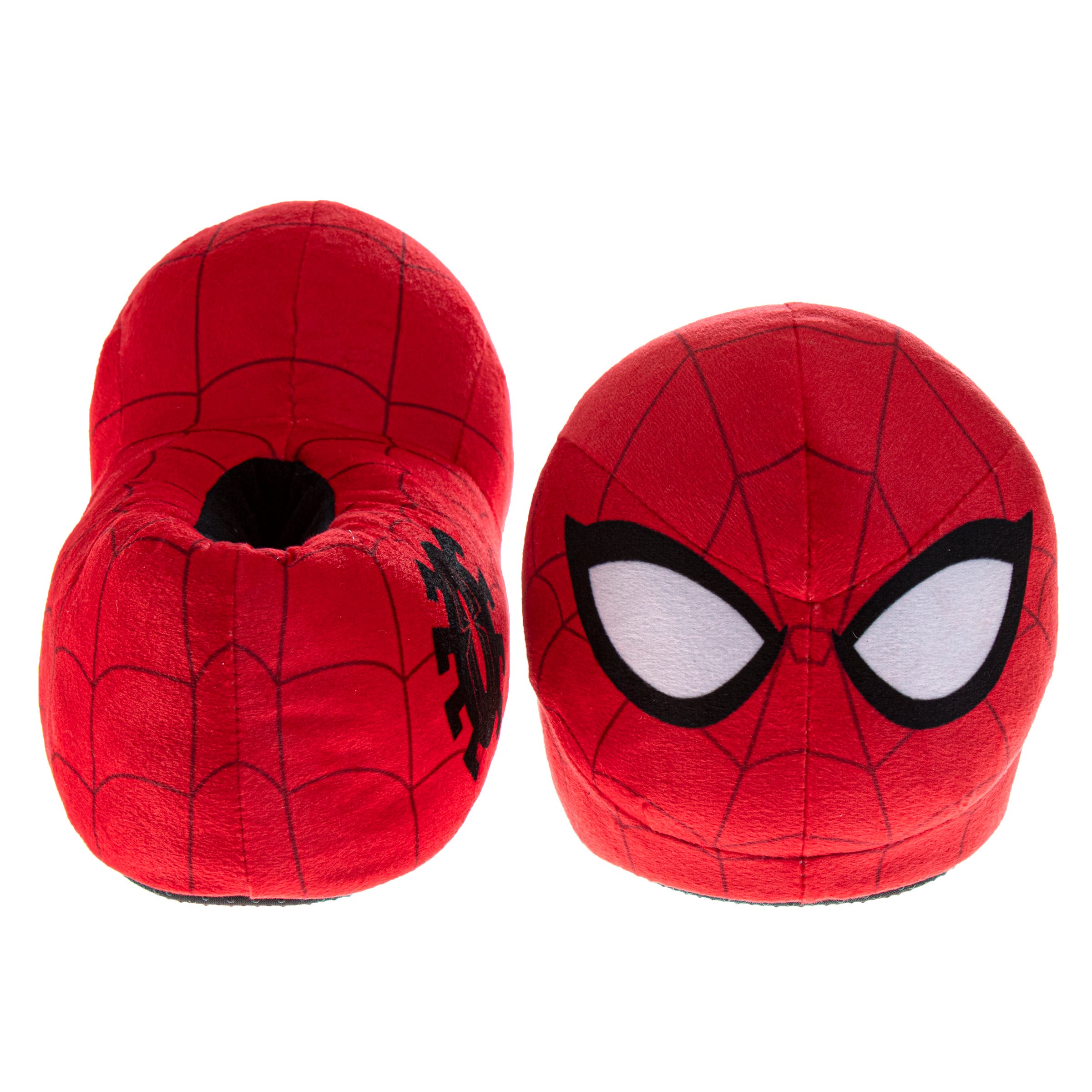 Spider-Man Marvel Spiderman Slippers  Cozy, Plush, and Fun House Shoes, Alternate, color, Red