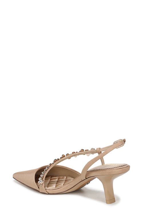 Sam Edelman Bonnie Slingback Pointed Toe Pump In Sand