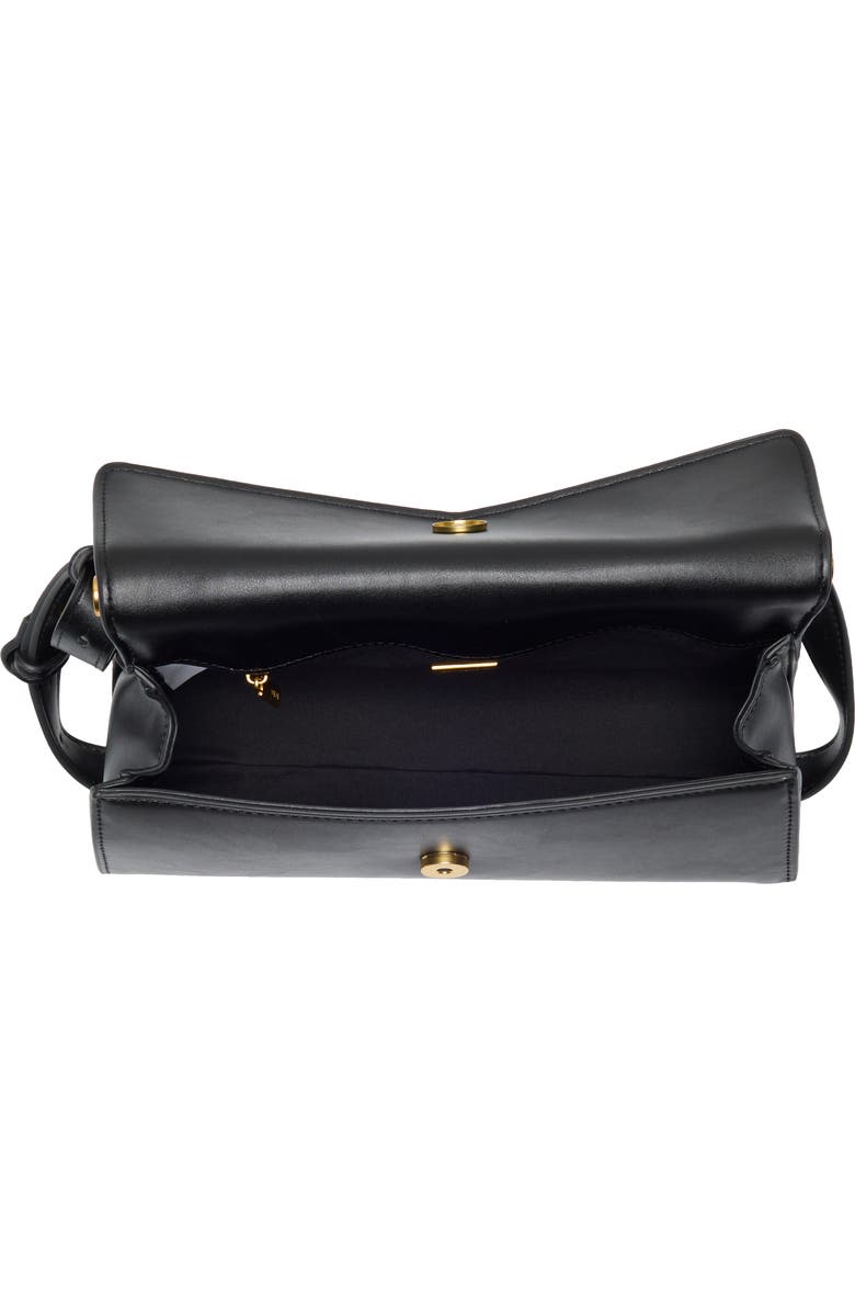 BCBG Sleek Angled Shoulder Bag, Alternate, color, Black