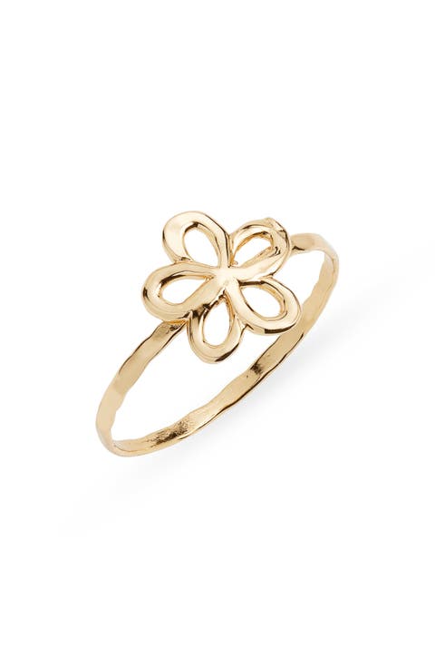 Melia Open Flower Ring