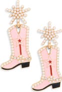 Leith Star Cowboy Boot Drop Earrings