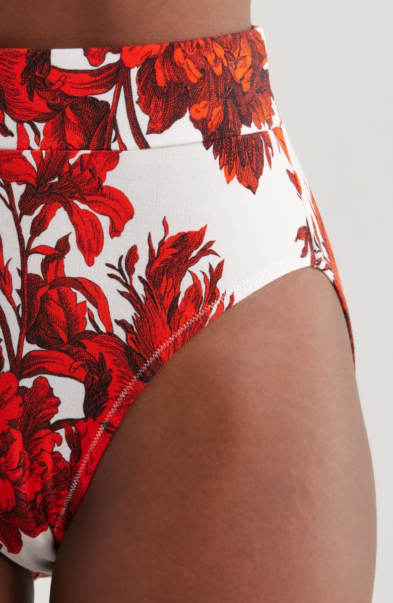 KILO BRAVA High Waist Lounge Briefs, Alternate, color, Chippendale Floral