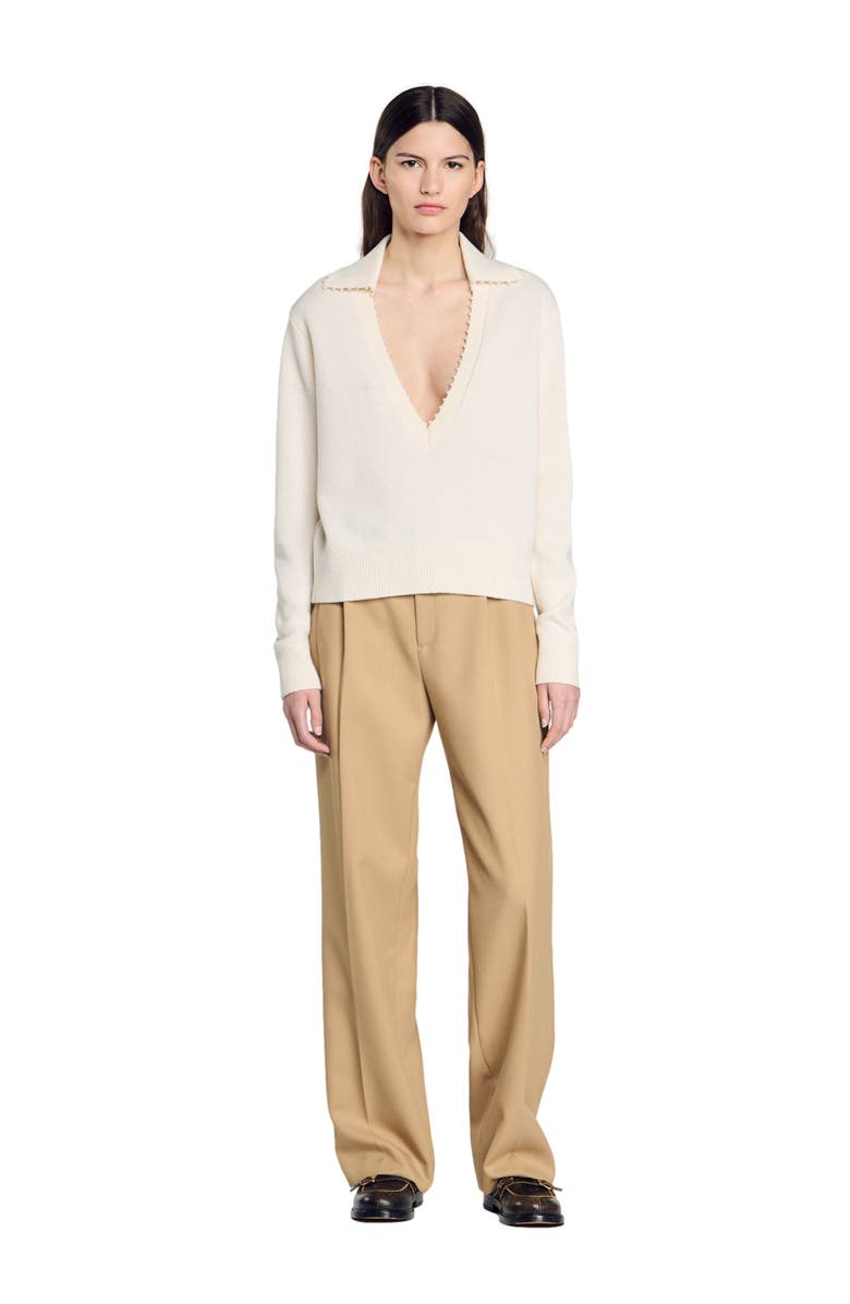 SANDRO Polo-neck sweater, Alternate, color, 