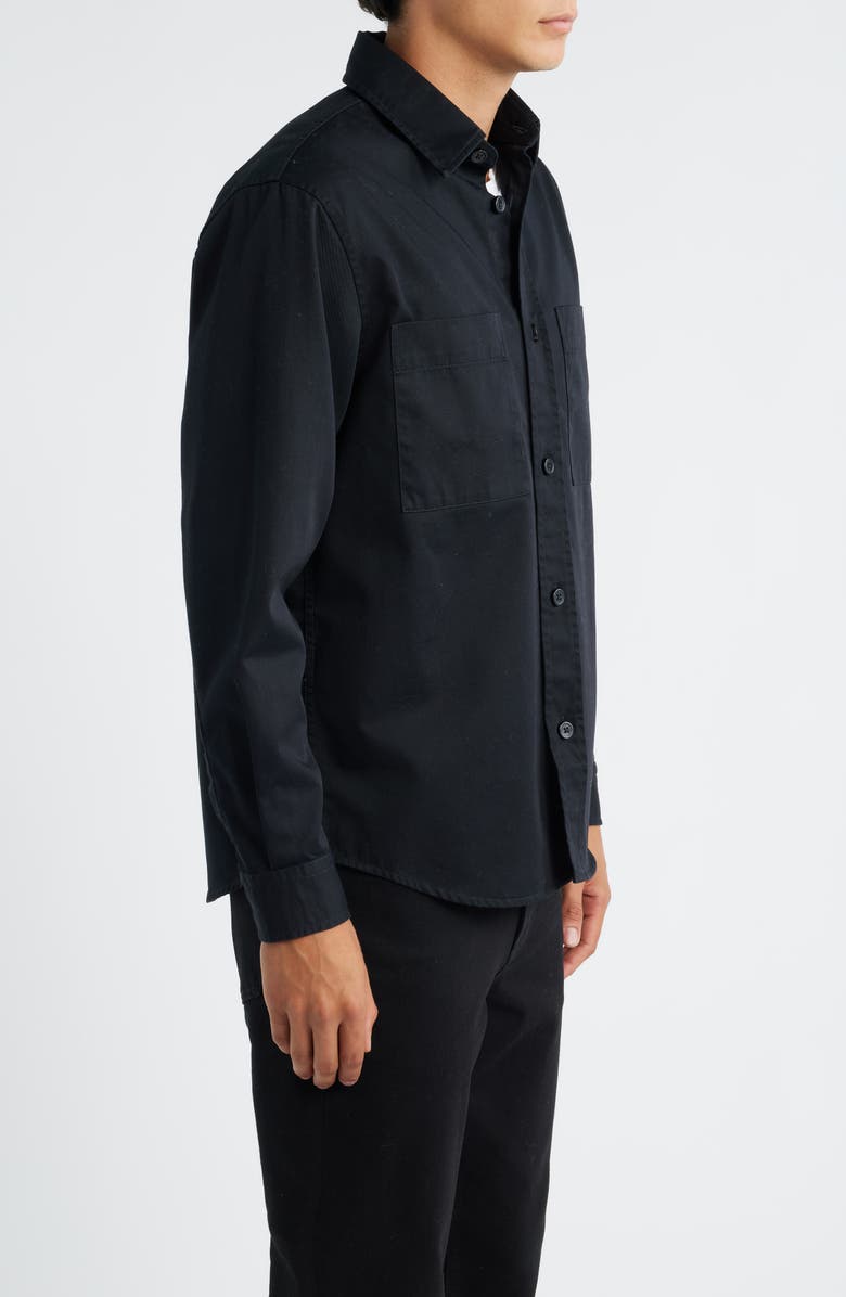 BOSS Owen Cotton Button-Up Shirt, Alternate, color, Black