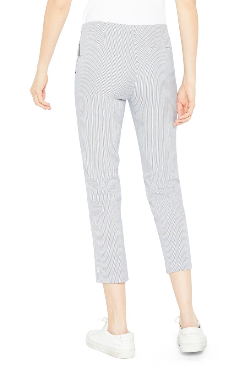 Theory Treeca Stripe Crop Pants, Alternate, color, 