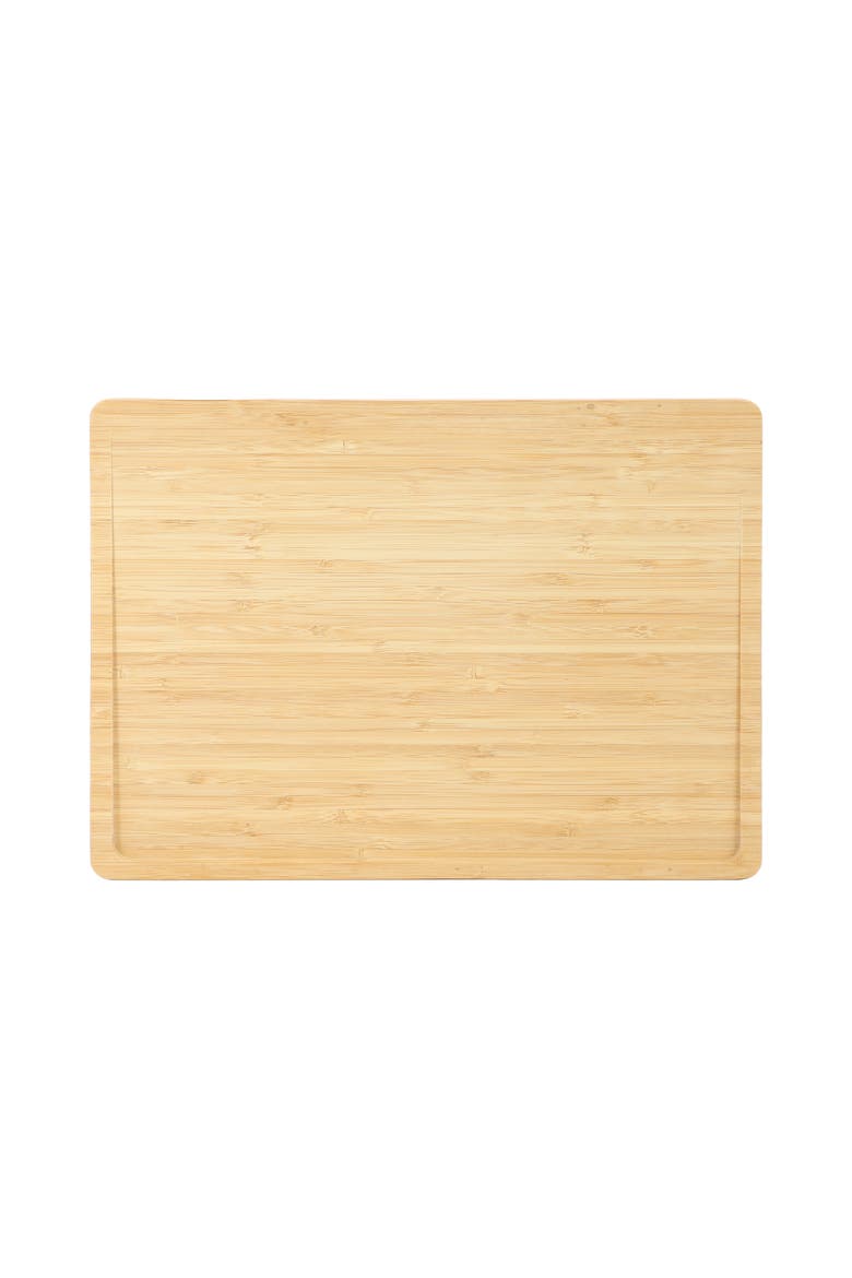 3 Piece Wood Cutting, Prep and Serving Boards with Slanted Juice Groove, Alternate, color, Bamboo
