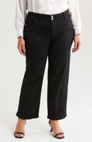 KUT from the Kloth Lucy Double Button Wide Leg Jeans
