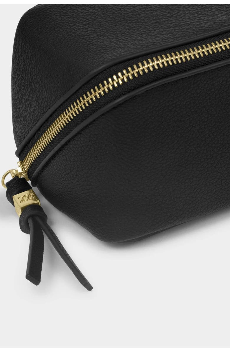 Katie Loxton Fold-Out Mirror Makeup Bag in Black, Alternate, color, Black