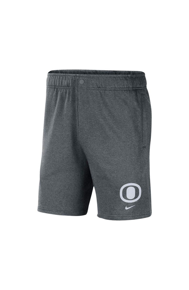 Nike Men's Nike Gray Oregon Ducks Fleece Shorts, Alternate, color, Gray