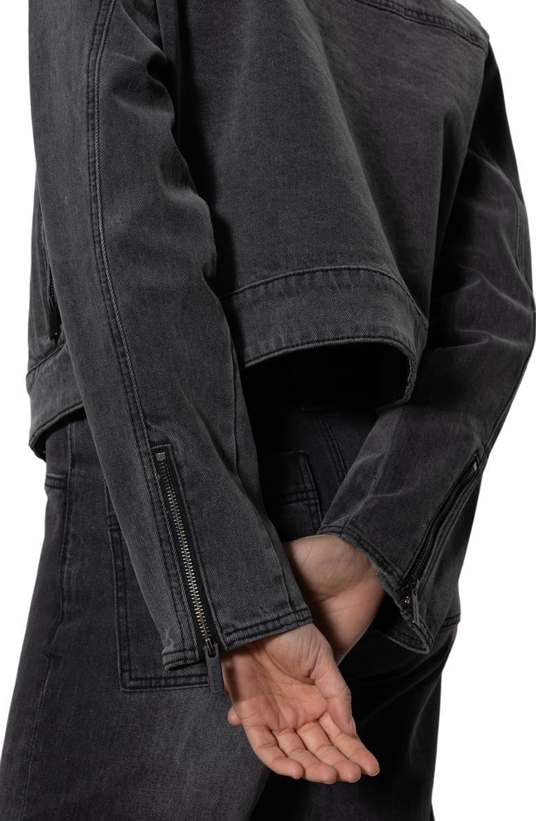Sanctuary Denim Moto Jacket, Alternate, color, 