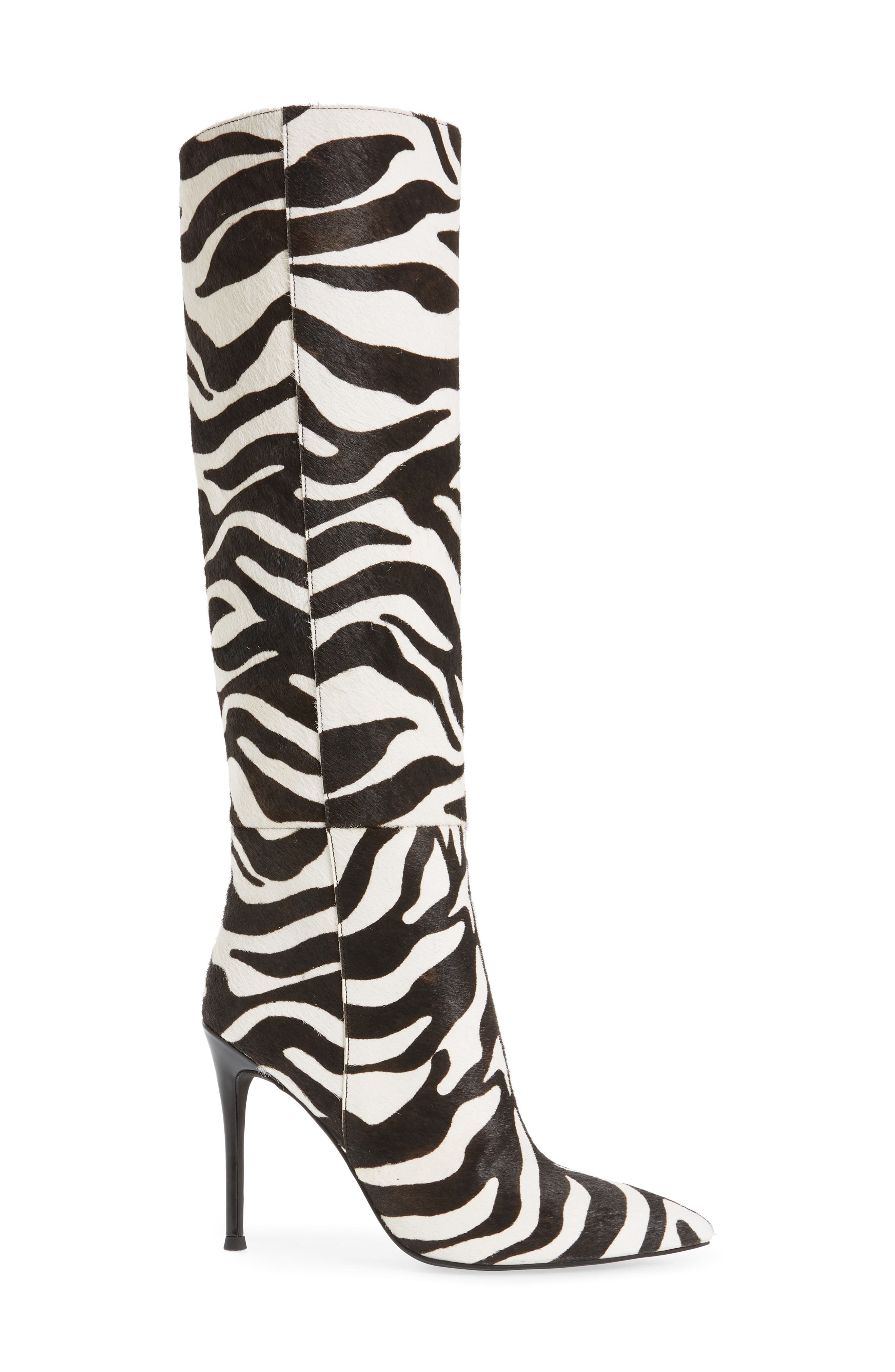 Jeffrey Campbell Arsen Genuine Calf Hair Knee High Boot, Alternate, color, 