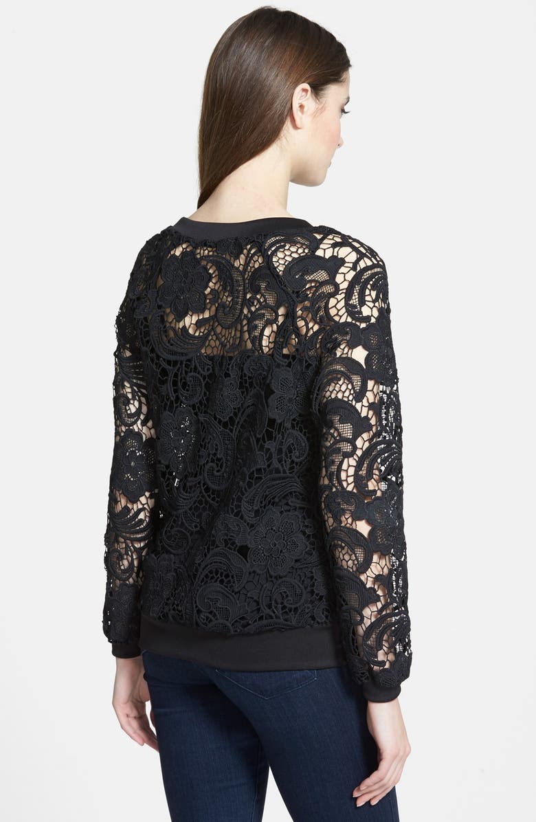 Everleigh Cotton Blend Lace Top, Alternate, color, 