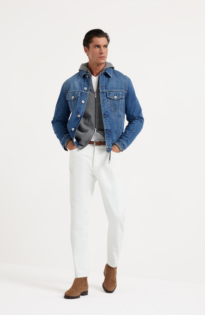 Brunello Cucinelli Sweatshirt-style cardigan, Alternate, color, 