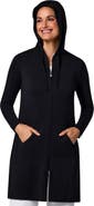 Coolibar Women's Cabana Long Zip-Up Hoodie, UPF 50+ Sun Protection