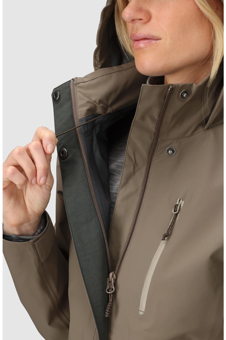 Aspire 3L Waterproof & Windproof Jacket, Alternate, color, SABLE