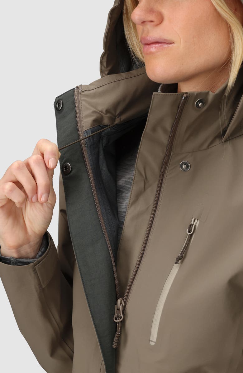 Outdoor Research Aspire 3L Waterproof & Windproof Jacket, Alternate, color, Sable