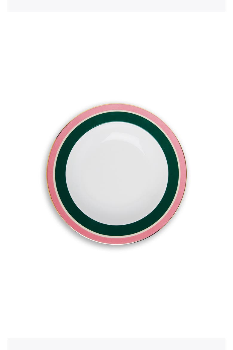 Soup Plates Set Of 2, Alternate, color, Rainbow Verde Bosco Dark Green
