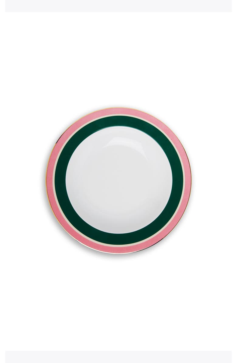 La DoubleJ Soup Plates Set Of 2, Alternate, color, Rainbow Verde Bosco Dark Green