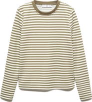 MANGO Stripe Long Sleeve Top