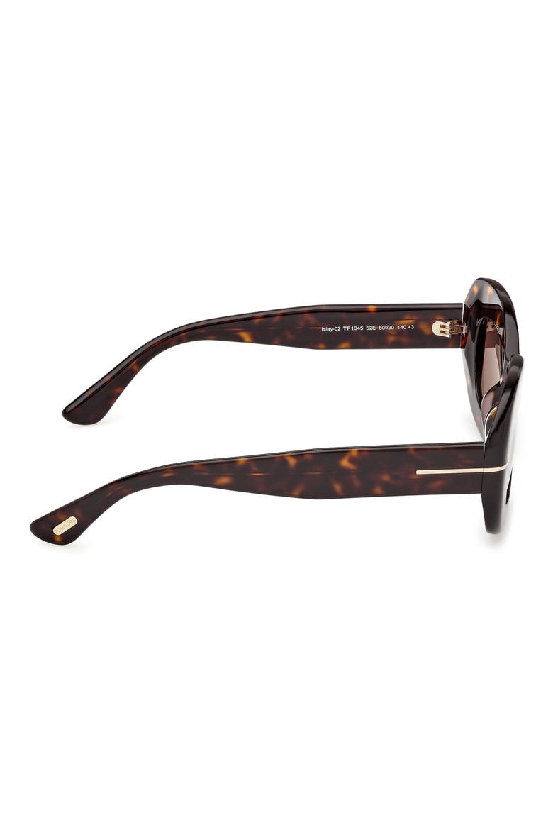 Islay 50mm Small Rectangular Sunglasses, Alternate, color, DARK HAVANA / BROWN