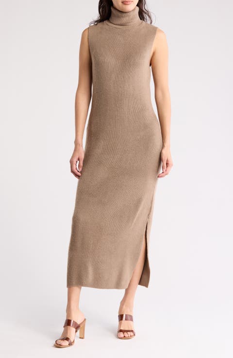 Ribbed Body-Con Sweater Dress