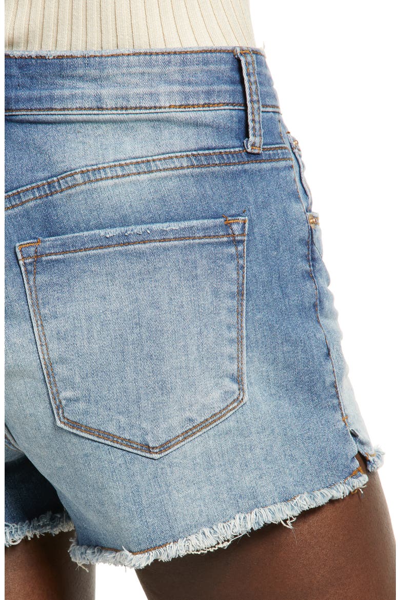 Aubrey High Waist Cutoff Denim Shorts, Alternate, color, SAN MARINO