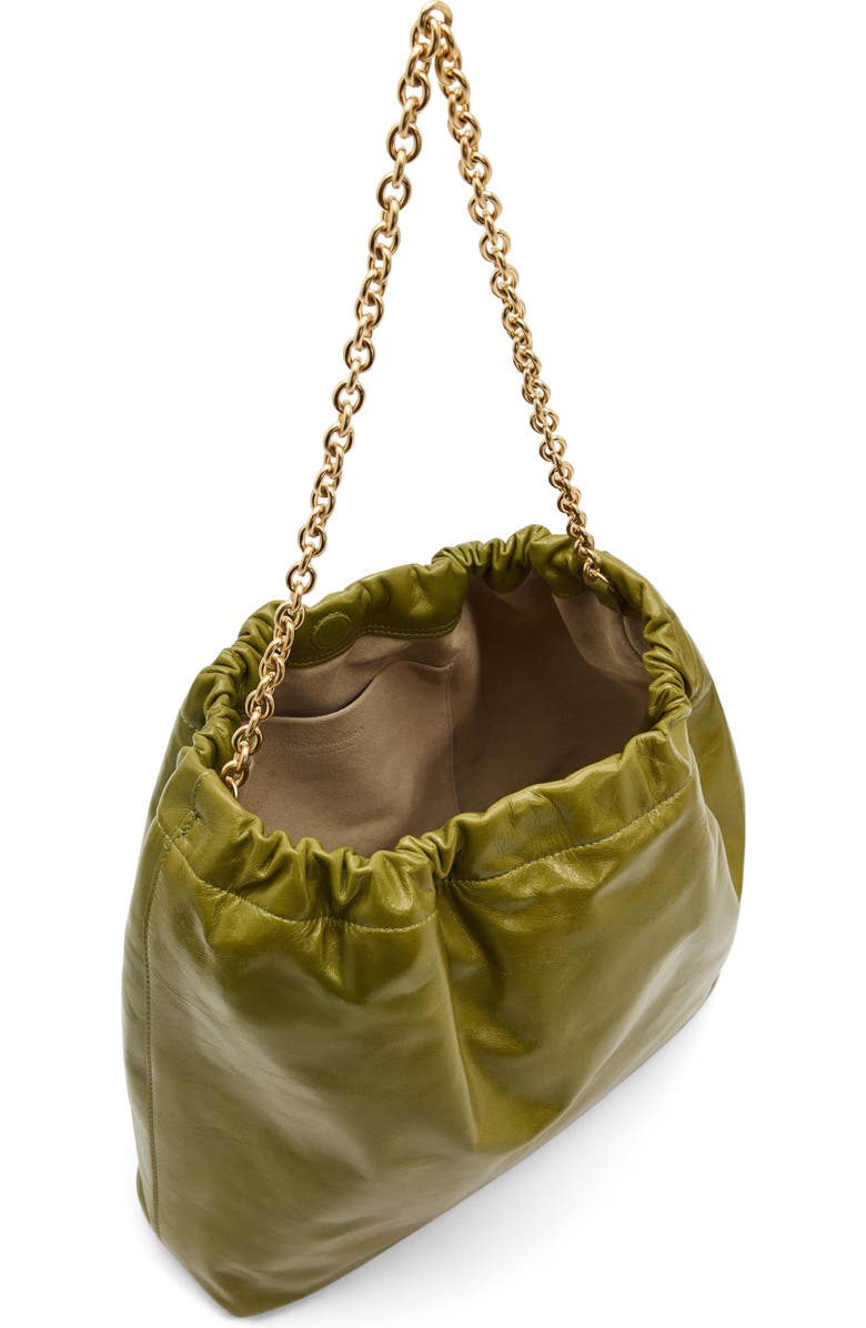 Reformation Dahlia Leather Tote, Alternate, color, Apple Green Leather