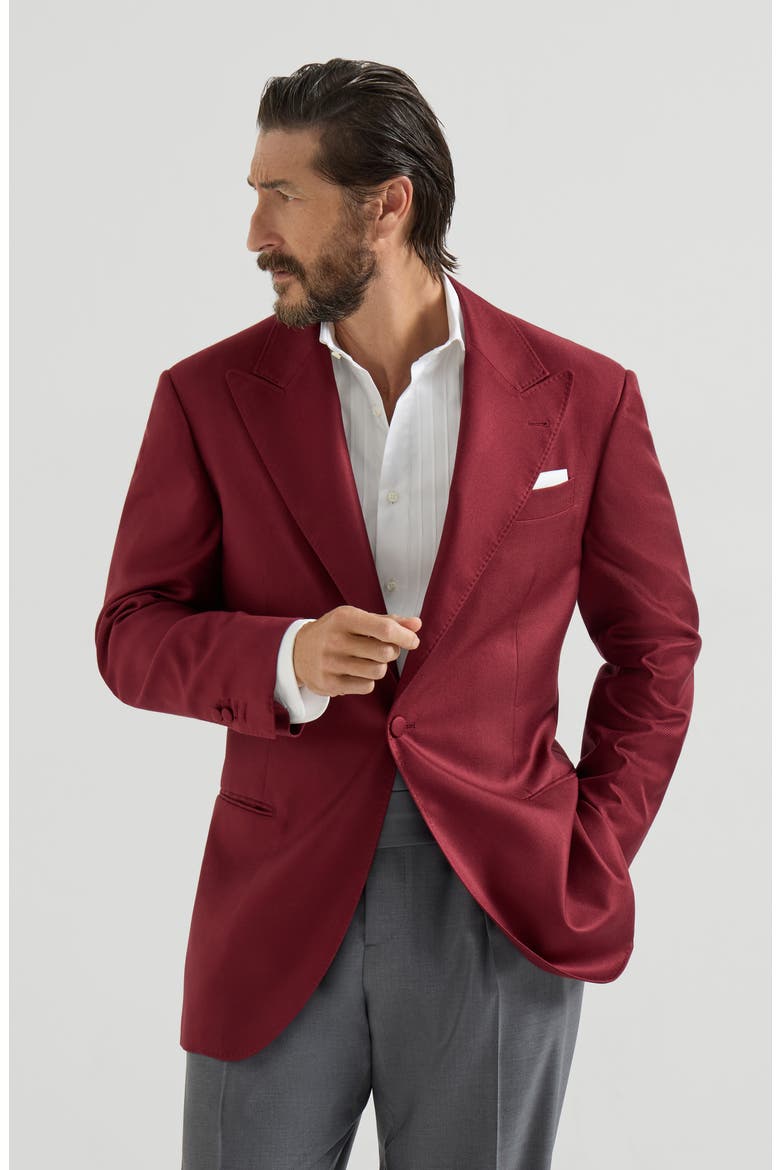 Tuxedo jacket, Main, color, Cherry