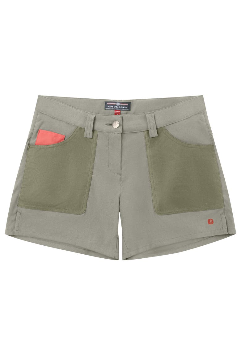 5incher Field Shorts Womens, Main, color, Olive Ash