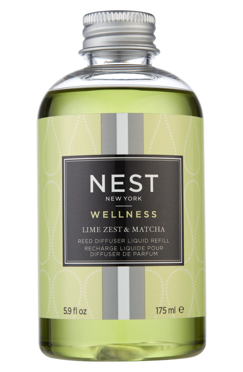 NEST New York Lime Zest & Matcha Reed Diffuser Liquid Refill, Main, color, 