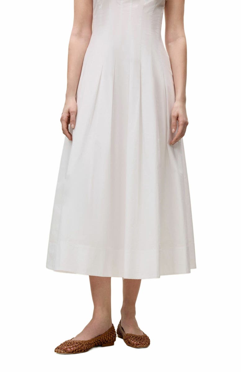 Rebecca Taylor Priya Poplin Dress, Alternate, color, Milk