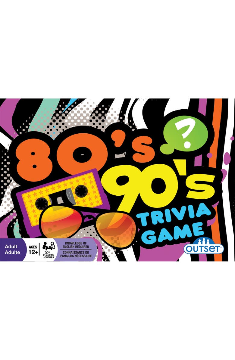 Outset Media 80
s
90
s Trivia Game, Alternate, color, Multicolored