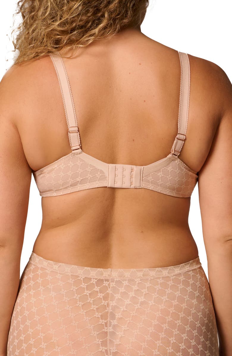 Simone Perele Plume Embroidered Bralette, Alternate, color, Peau Rose