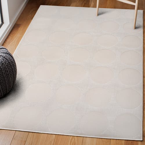 JONATHAN Y JONATHAN Y ADRIAN MODERN GEOMETRIC CIRCLE DOT HIGH-LOW AREA RUG 