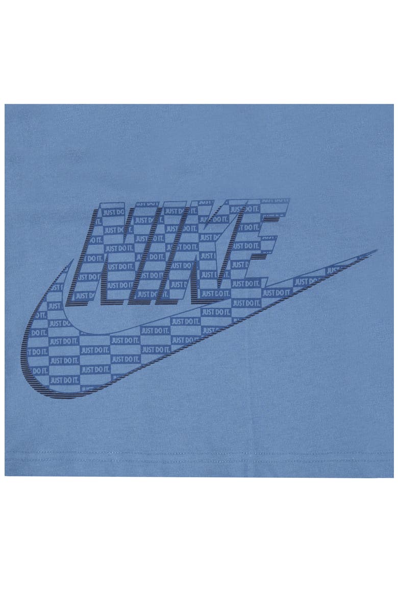 Kids' Futura Wrap Graphic Hooded T-Shirt, Alternate, color, NIKE AEGEAN STORE