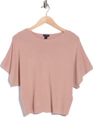 Halogen® Short Sleeve Crop Sweater
